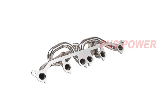 "High-Performance Shorty Exhaust Header for Jeep Wrangler TJ/YJ, Cherokee XJ, Grand Cherokee ZJ 4.0L I6 | Fits 1991–2006 | T-304 Polished Stainless Steel | Bolt-On Upgrade w/ Gaskets & O2 Bungs | 1.75'' Piping(EH031SS)