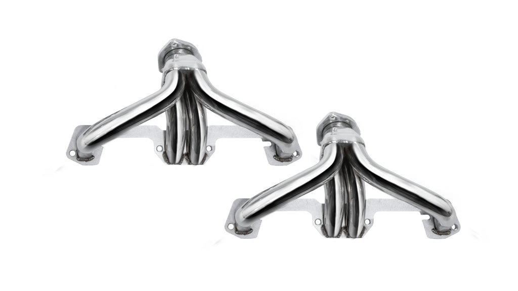Block Hugger Stainless Steel Exhaust Headers - Fits Chrysler Dodge Plymouth Mopar 318 360 V8 1966-1996
