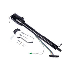 28" Black Stainless Steel Tilt Steering Column - Fits 1955-1959 Chevy GMC Trucks Automatic Floor Shift