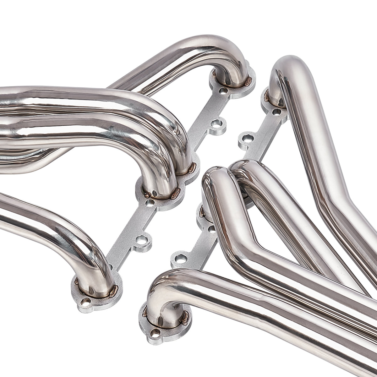 Long Tube Ceramic Coated 1-5/8" Exhaust Headers - Fits Chevy GMC Trucks 1966-1991 SBC V8