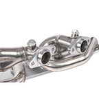 1-3/4" Polished T-304 Stainless Steel Shorty Exhaust Header - Fits 1997-2006 Jeep Wrangler TJ 4.0L I6 SUV