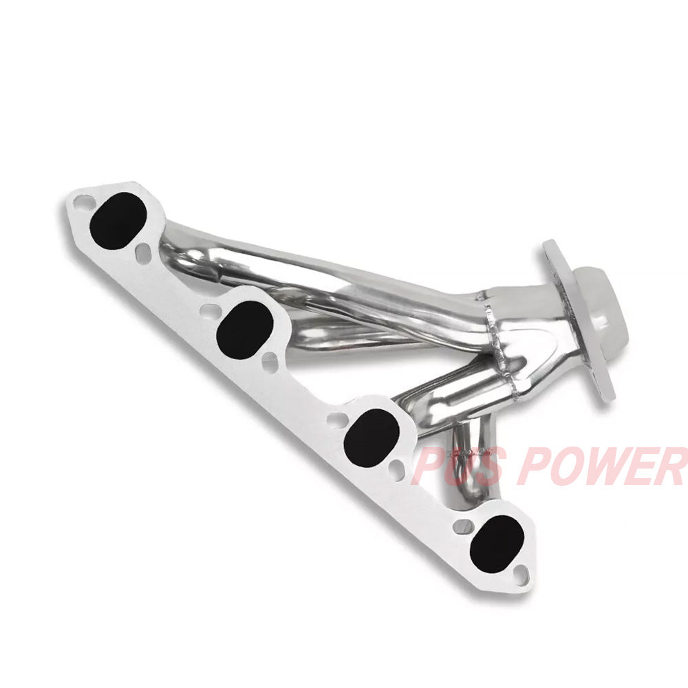 Shorty 304 Stainless Steel Exhaust Headers - Fits 1987-1996 Ford F-150 F-250 Bronco 5.8L V8 OHV