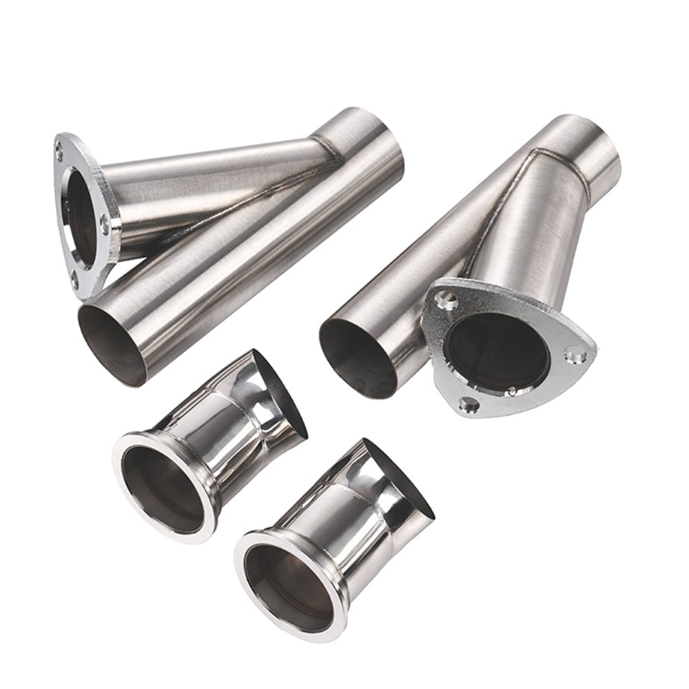 2.25 Inch Dual Y Pipe Electric Exhaust Cutout Valve Control Kit - Fits Universal 2.25" Exhaust System