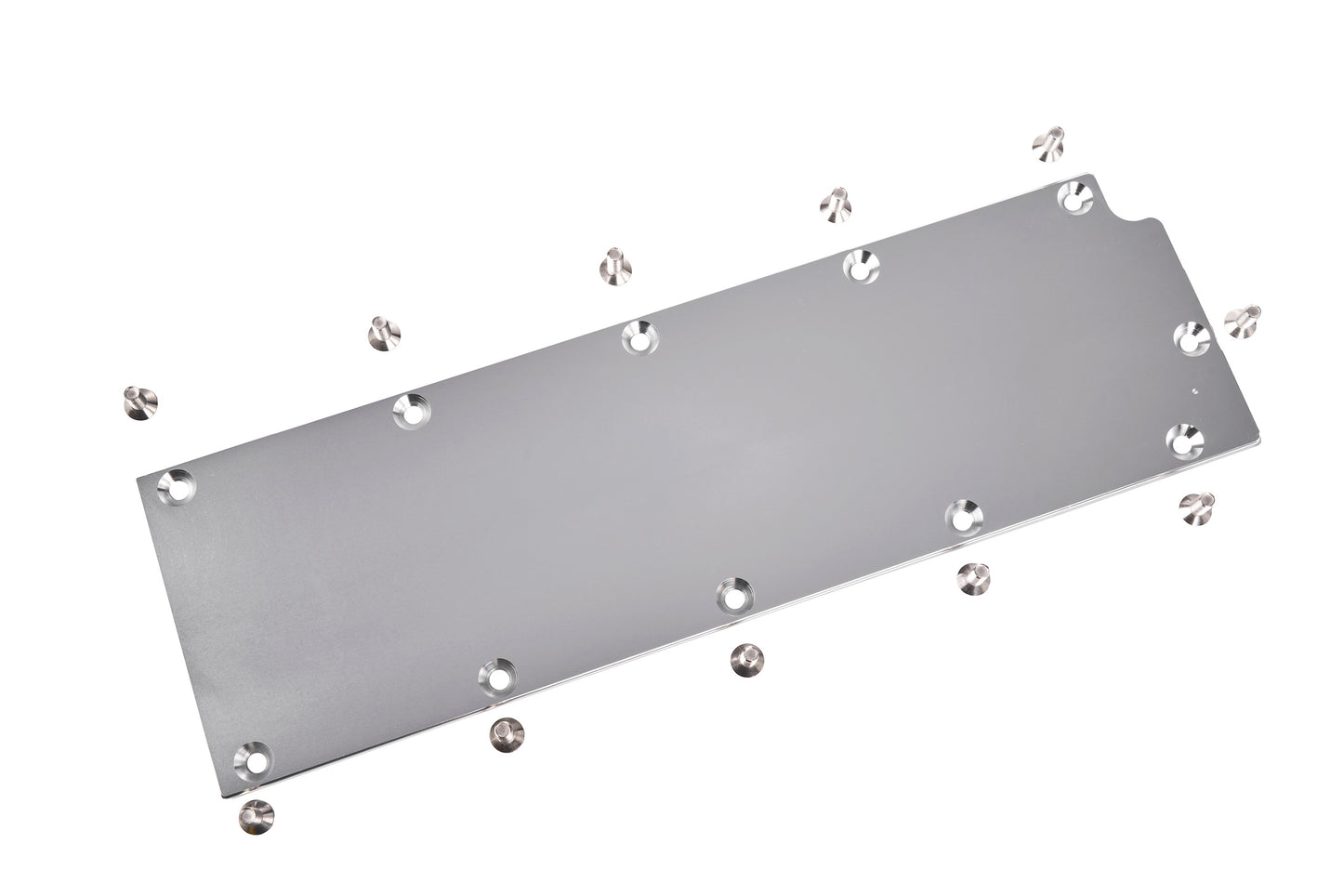 LS Gen 4 Valley Pan Cover Plate – Low Profile Billet Aluminum Lifter Tray Cover, Compatible with Chevy LS2 LS3 LS7 DOD Delete, Includes Stainless Bolts