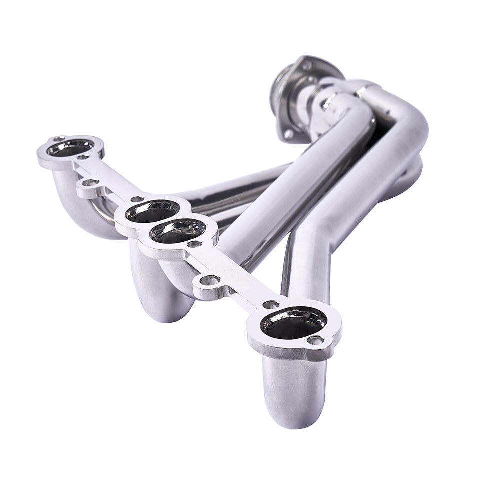 Long Tube Ceramic Coated Exhaust Headers - Fits Chevy GMC Trucks 1966-1991 SBC V8