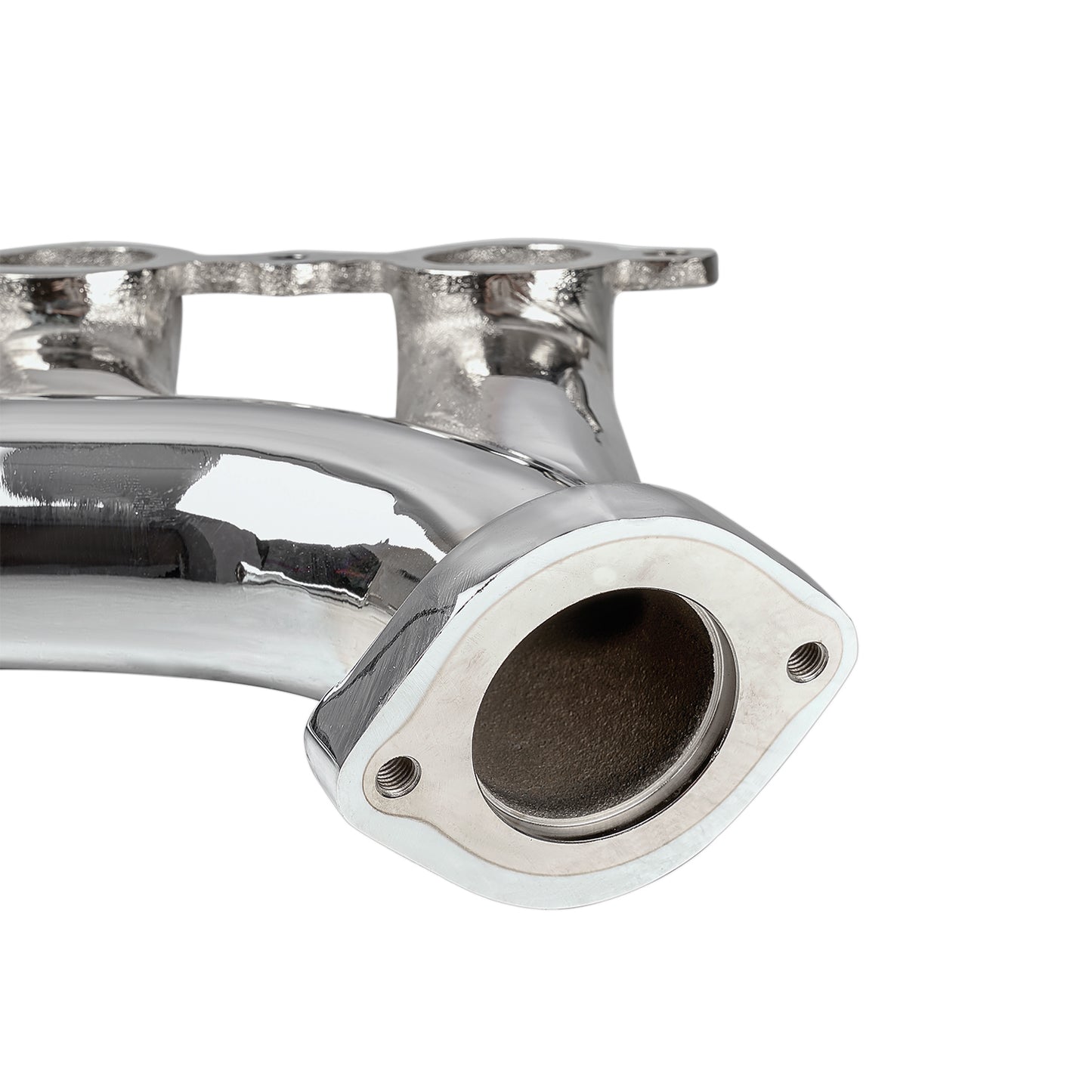 LS Swap Exhaust Manifolds, Chrome Finish, 1.75" Primary Tubes, 2.25" Collectors, Compatible With GM Small Block Gen III & IV Engines（EH030CH））