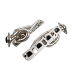 Shorty Stainless Steel Exhaust Headers 8-2 Design - Fits 2009-2017 Dodge Ram 1500 5.7L HEMI V8 2WD & 4WD Trucks, Polished Complete Hardware Kit