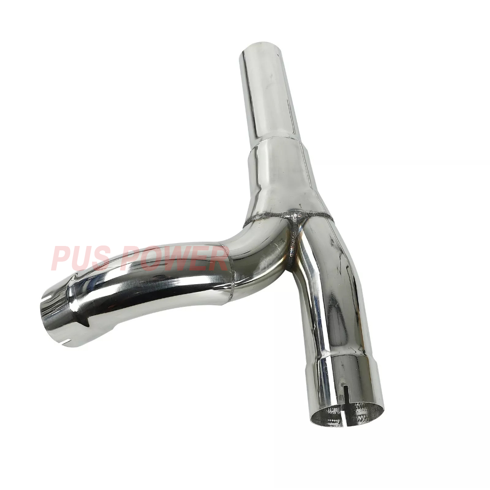 Long Tube 304 Stainless Steel Exhaust Header & Y-Pipe Kit - Fits 2014-2017 Chevy Silverado GMC Sierra Tahoe Yukon Escalade 1500 5.3L 6.2L V8