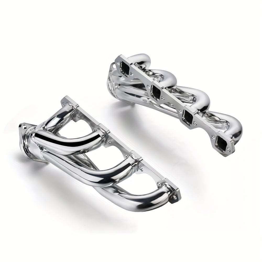 Long Tube Ceramic 304 Stainless Steel Exhaust Header Kit - Fits 1979-1993 Ford Mustang 5.0 V8 GT LX SVT