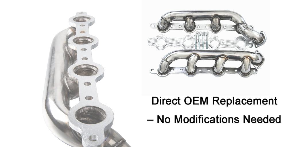 Cast Iron Exhaust Manifolds - Fits Ford 7.3L Powerstroke F-250 F-350 F-450 E-350 E-450 1999-2003