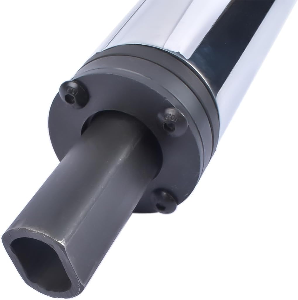 30" Chrome Stainless Steel Tilt Steering Column - Fits 1955-1959 Chevy GM Manual Floor Shift