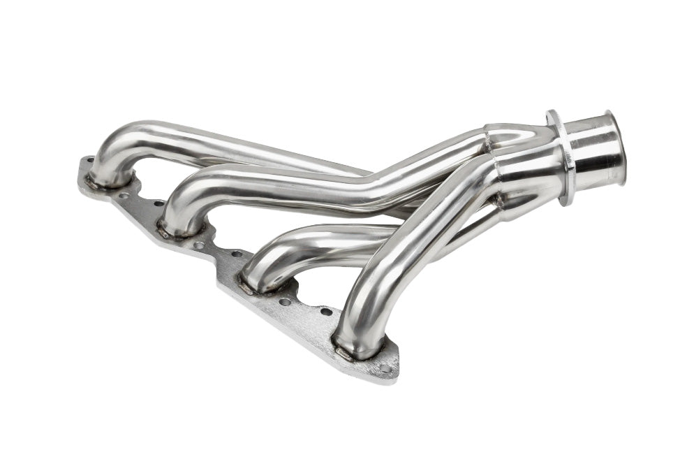 Mid-Length 16-Gauge Stainless Steel Exhaust Headers - Fits Chevy BBC 454 Chevelle Camaro Square Port