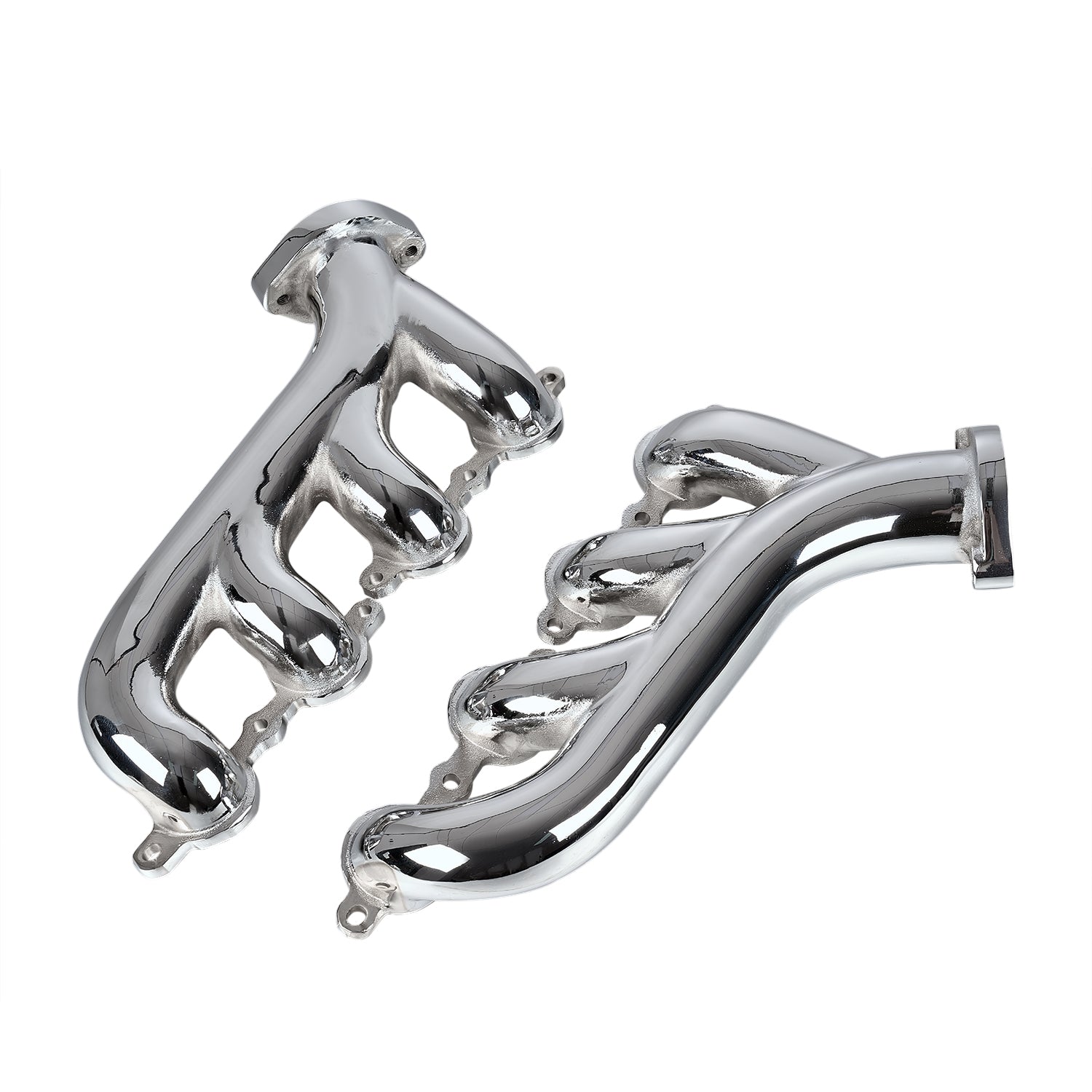 Chrome LS Swap Exhaust Manifolds - Fits GM LS Engine Gen III & IV