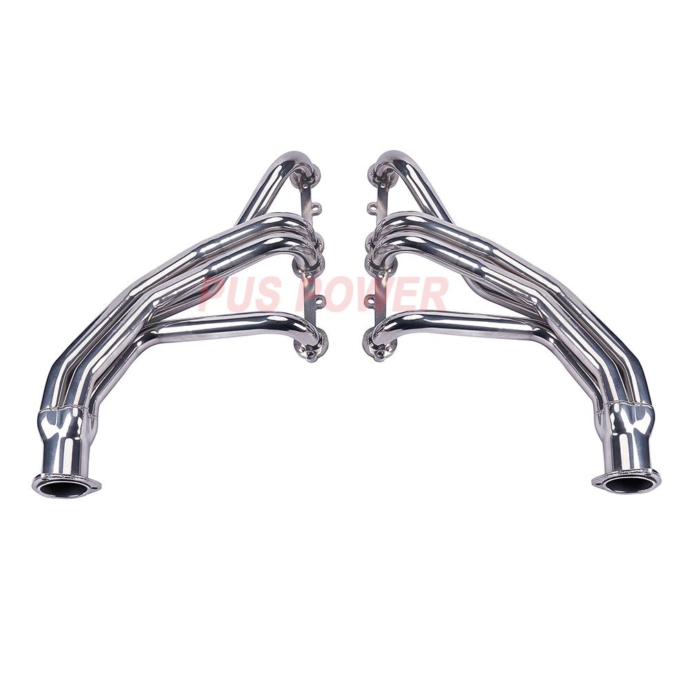 Polished Stainless Steel Exhaust Headers for 1966-1987 Chevy/GMC C10 C20 K10 K20 - SBC 305/327