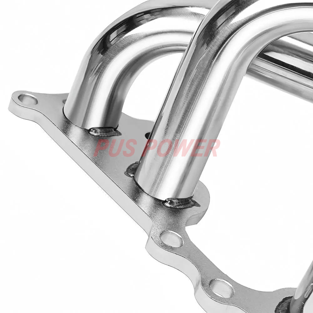 Mirror Polished 304 Stainless Steel Exhaust Header - Fits 1995-2001 Toyota Tacoma 2.4L 2.7L L4