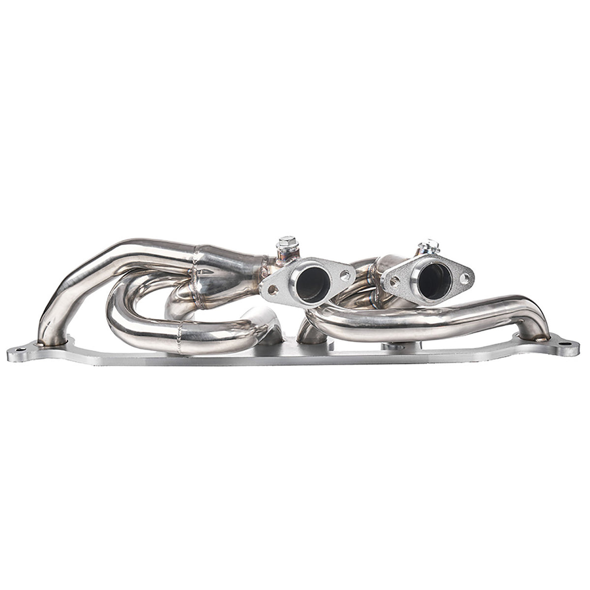 1-3/4" Polished T-304 Stainless Steel Shorty Exhaust Header - Fits 1997-2006 Jeep Wrangler TJ 4.0L I6 SUV