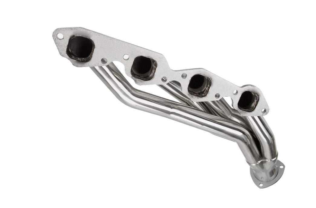 Mid-Length 16-Gauge Stainless Steel Exhaust Headers - Fits Chevy BBC 454 Chevelle Camaro Square Port