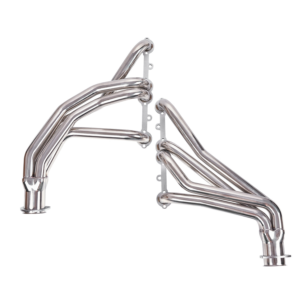 Long Tube Ceramic Coated 1-5/8" Exhaust Headers - Fits Chevy GMC Trucks 1966-1991 SBC V8