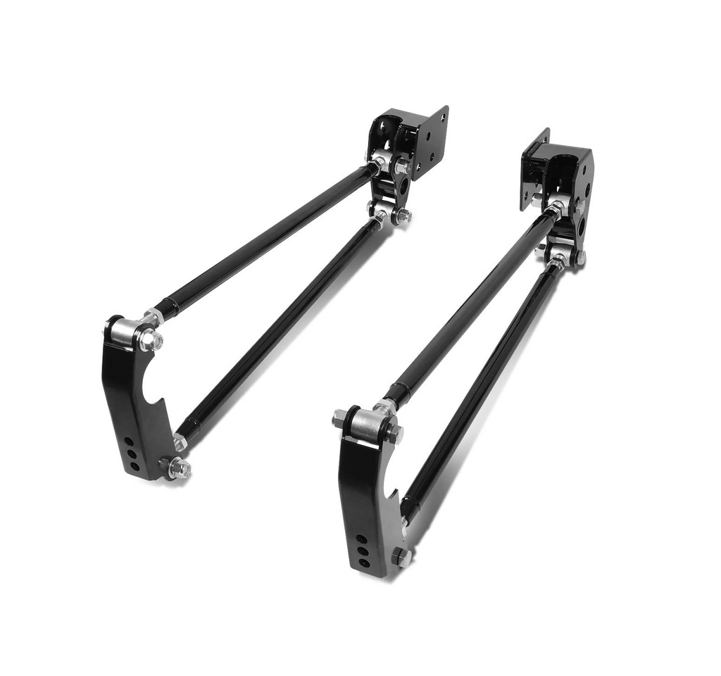 Heavy-Duty Steel Bolt-On Frame Weld-On Axle Parallel 4-Link Rear Suspension Kit - Fits 1955-1959 Chevrolet Pickup Truck Classic Truck