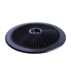 14" x 3" All Black Chrome Lid High Flow Air Cleaner Filter Kit - Fits SBC BBC 5-1/8" Neck