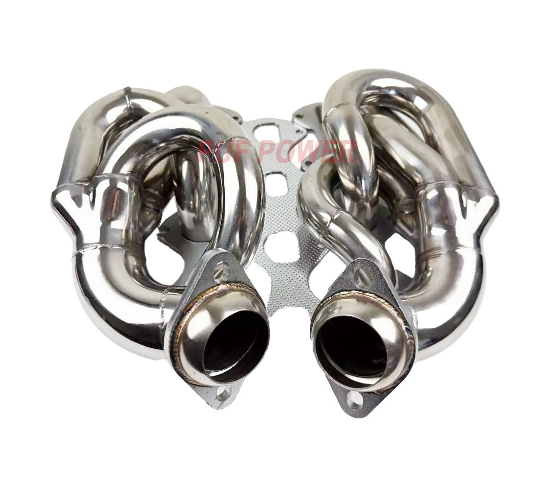 1-5/8" Polished 304 Stainless Steel Shorty Exhaust Headers - Fits 2005-2010 Ford Mustang GT Bullitt Shelby GT 4.6L V8 SOHC Muscle Car