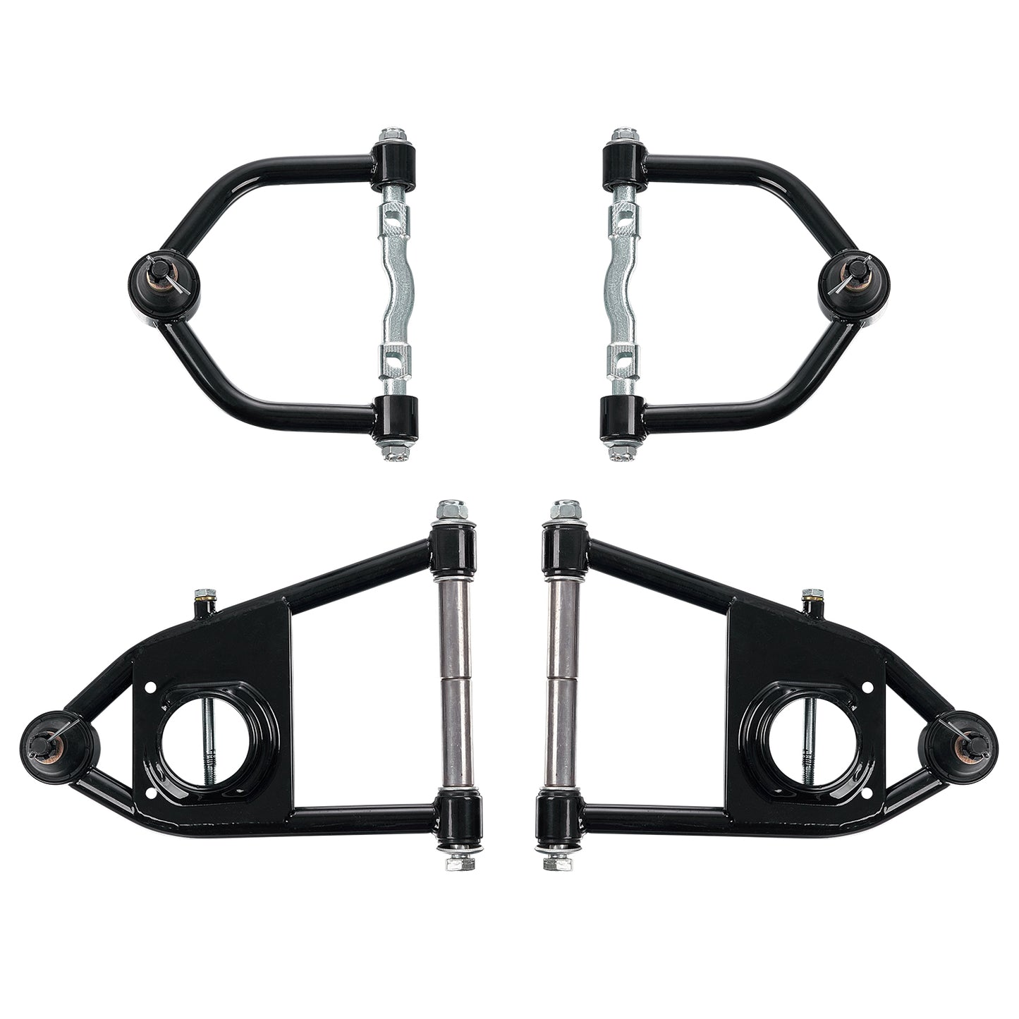 For 1974-1978 Ford Mustang II Front Tubular Upper&Lower Control Arm Complete Set（BH008）