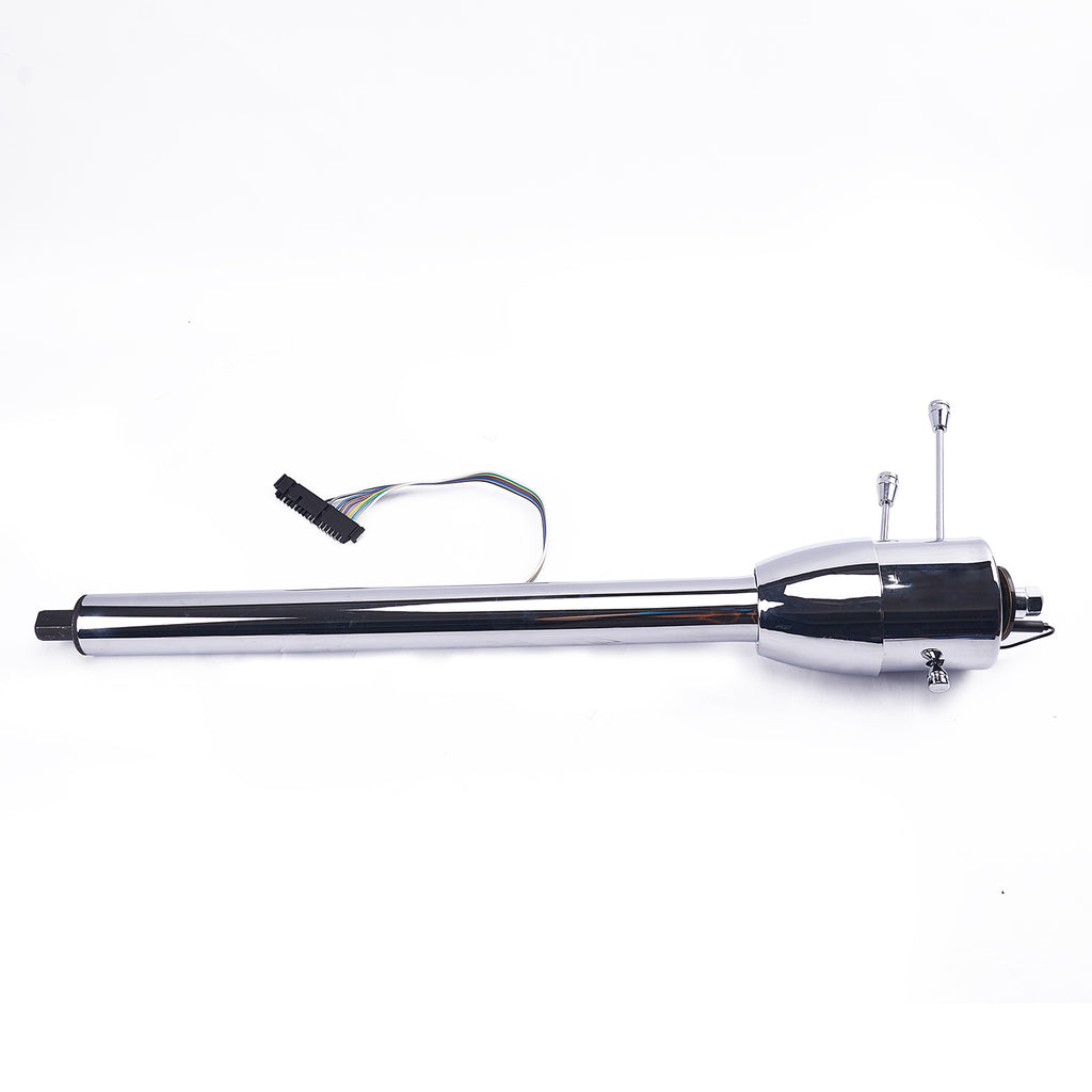 28" Chrome Stainless Steel Tilt Steering Column - Fits 1955-1959 Chevy GMC Truck Automatic Floor Shift
