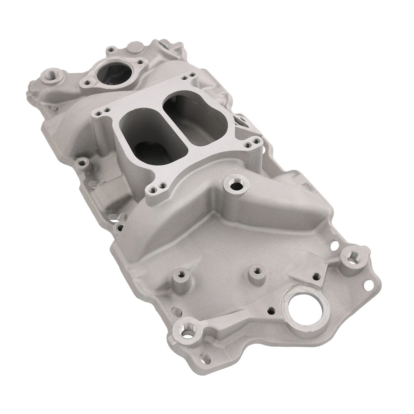 Chevy 1987-95 SBC 262-400 Dual Plane Intake Manifold | For Vortec Heads | Satin/Black/Polished（PIM2104）