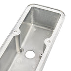 3-11/16" Polished Aluminum Tall Finned Valve Covers - Fits 1958–1986 Chevy Small Block V8