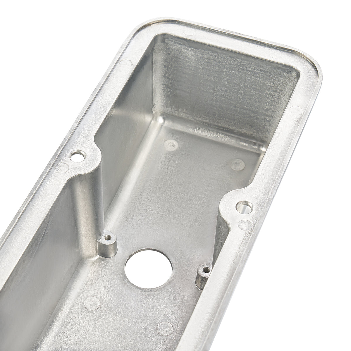 3-11/16" Polished Aluminum Tall Finned Valve Covers - Fits 1958–1986 Chevy Small Block V8