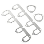 T-304 Stainless Steel Shorty Hugger Exhaust Headers - Fits Ford Big Block FE 330 360 390 V8