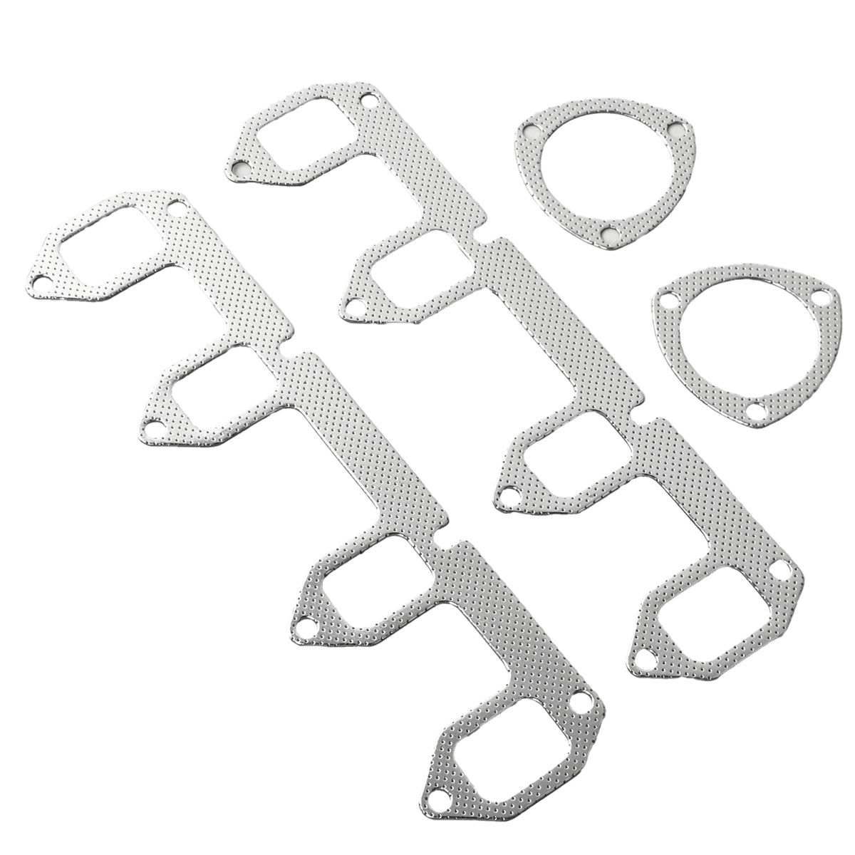 T-304 Stainless Steel Shorty Hugger Exhaust Headers - Fits Ford Big Block FE 330 360 390 V8