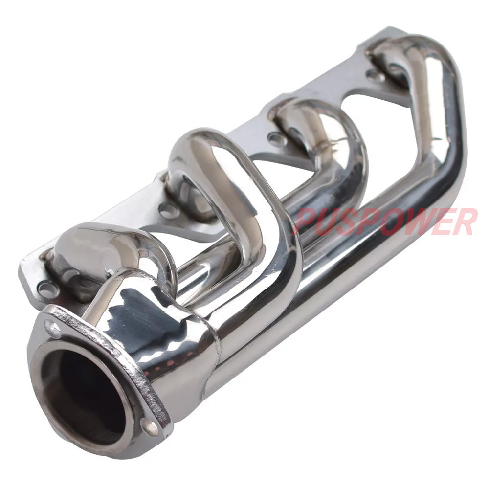 Stainless Steel Exhaust Headers for 1964–1977 Ford Mustang 260/289/302CU V8 | 4-1 Bolt-On Design | Mirror Polished T-304 | High-Flow Performance Upgrade | Compatible with 5.0L V8 Engines | Driver & Passenger Side Kit（EH019SS)