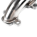 Stainless Steel D-Pipe Exhaust Manifolds - Fits 2001-2016 Chevrolet Silverado 2500/3500 GMC Sierra 2500/3500 6.6L Duramax Diesel Pickup Truck