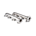 Stainless Steel D-Pipe Exhaust Manifolds - Fits 2001-2016 Chevrolet Silverado 2500/3500 GMC Sierra 2500/3500 6.6L Duramax Diesel Pickup Truck