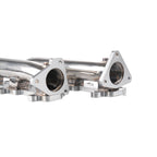 Stainless Steel D-Pipe Exhaust Manifolds - Fits 2001-2016 Chevrolet Silverado 2500/3500 GMC Sierra 2500/3500 6.6L Duramax Diesel Pickup Truck