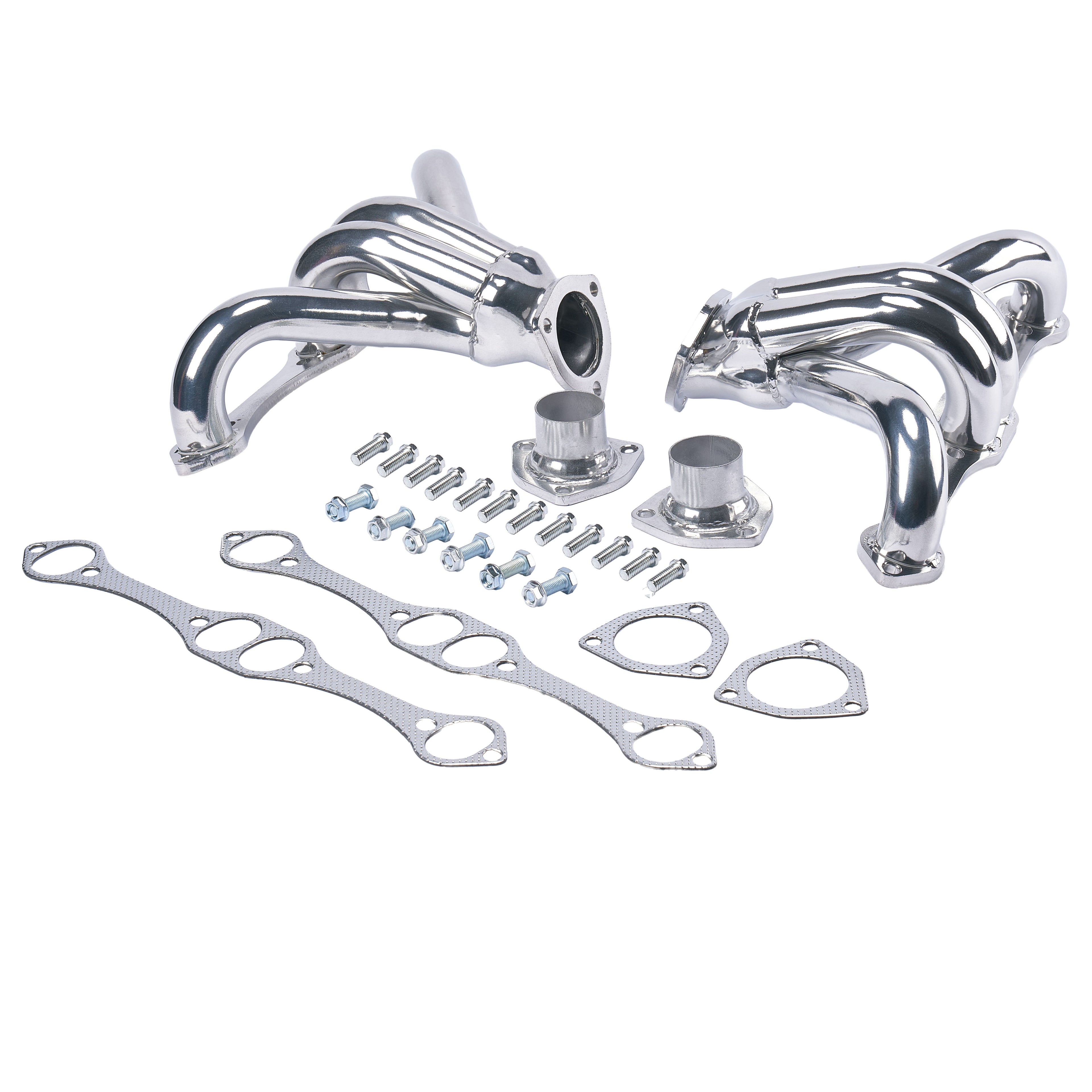 Ceramic Coated Exhaust Header - Fits Chevy SBC 283 305 327 350 400 V8 - 1-5/8" Primary Tubes