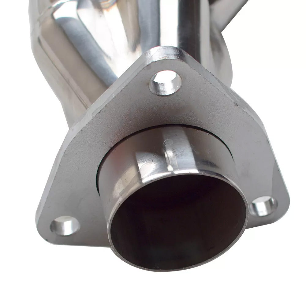 Long Tube Mirror Polished 304 Stainless Steel Exhaust Headers - Fits 2004-2013 GMT900 V8 Trucks & SUVs