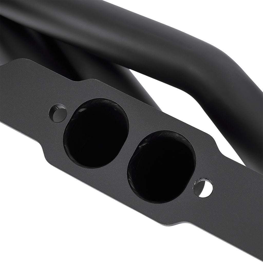 1-5/8" Ceramic Coated/Black Coated/Stainless Steel Cast Iron Long Tube Exhaust Headers - Fits 1988–1995 Chevy GMC C1500 C2500 K1500 K2500 5.0L 5.7L V8