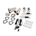3 Inch Dual Y Pipe Electric Exhaust Cutout Valve Control Kit - Fits Universal 3" Exhaust System