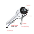 32" Chrome Stainless Steel Tilt Steering Column - Fits 1955-1959 Chevy GM Manual Floor Shift