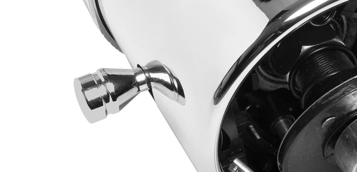32" Stainless Steel Tilt Steering Column – Manual Floor Shift, Polished Chrome, GM 1955–1959 Compatible (CH001))