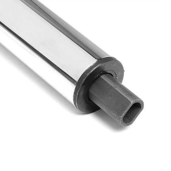 32" Stainless Steel Tilt Steering Column – Manual Floor Shift, Polished Chrome, GM 1955–1959 Compatible (CH001))