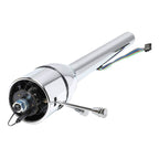 28/30/32 Inch Stainless Steel Tilt Steering Column Kit, Manual Floor Shift & Automatic, Polished Chrome / Black Coated - Fits 1955-1959 Chevy GM Hot Rod