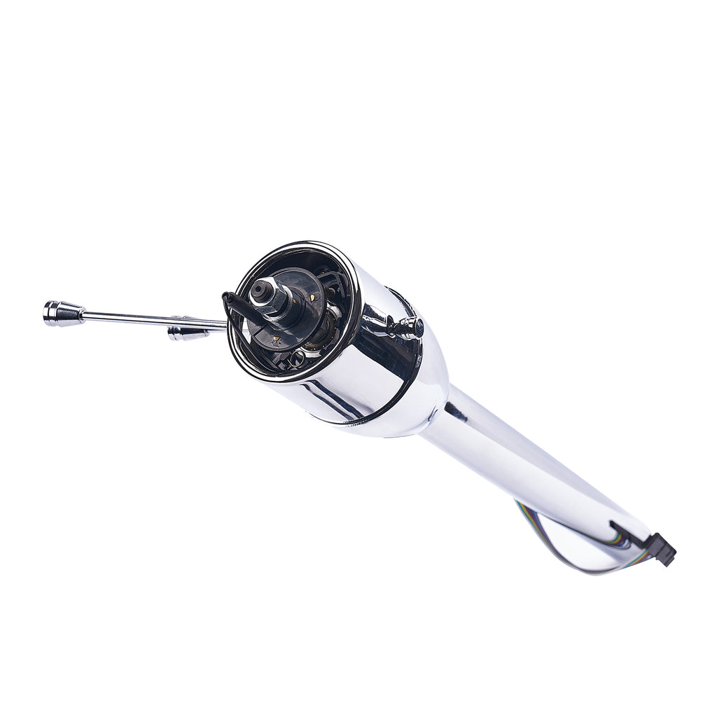 28" Chrome Stainless Steel Tilt Steering Column - Fits 1955-1959 Chevy GMC Truck Automatic Floor Shift