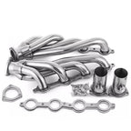 Shorty Ceramic Coated Exhaust Headers - Fits LS Swap Chevy S10 Blazer GMC Sonoma LS1 LS2 LS3 LS6