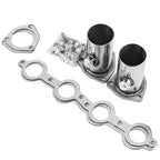 Shorty Ceramic Coated Exhaust Headers - Fits LS Swap Chevy S10 Blazer GMC Sonoma LS1 LS2 LS3 LS6