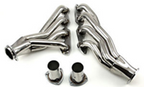 Mid-Length 16-Gauge Stainless Steel Exhaust Headers - Fits Chevy BBC 454 Chevelle Camaro Square Port
