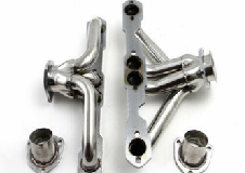 1955–1957 Chevy SBC Stainless Shorty Headers for GM 605 Steering | Tri-5 V8