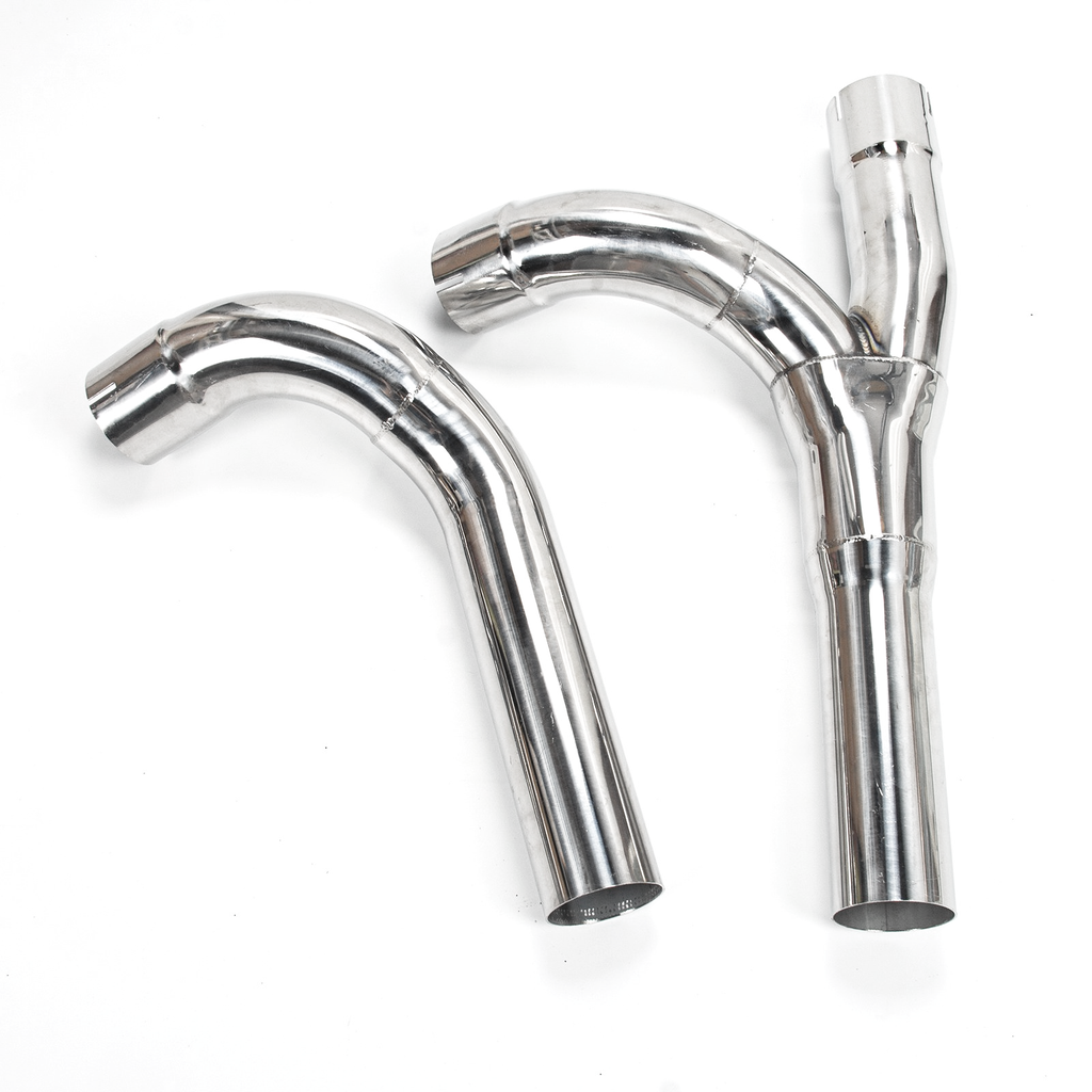 1-7/8" Polished 304 Stainless Steel Long Tube Exhaust Headers with 3" Y-Pipe - Fits 2014-2017 Chevy Silverado GMC Sierra 5.3L 6.2L Pickup Truck
